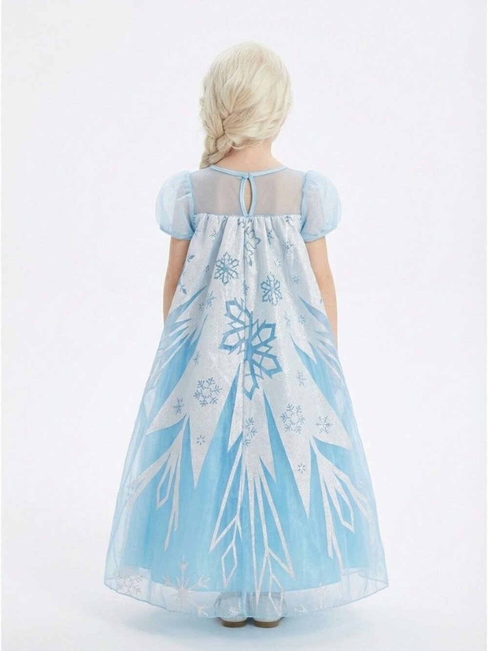 Girls Fairytale Blue Dress with Matching Cape